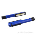 Lumière de travail LED de forme de stylo portable en plastique